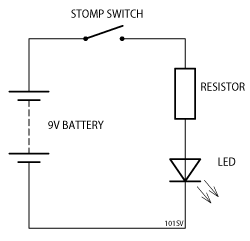 LED Series Resistor Schematic
